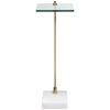 Butler Brass Accent Table, Furniture by Uttermost, 11" width x 23.5" height x 8" depth thumbnail 5