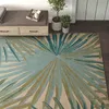 Coastal Seaside Hand-Tufted Blue/Green Area Rug thumbnail 1