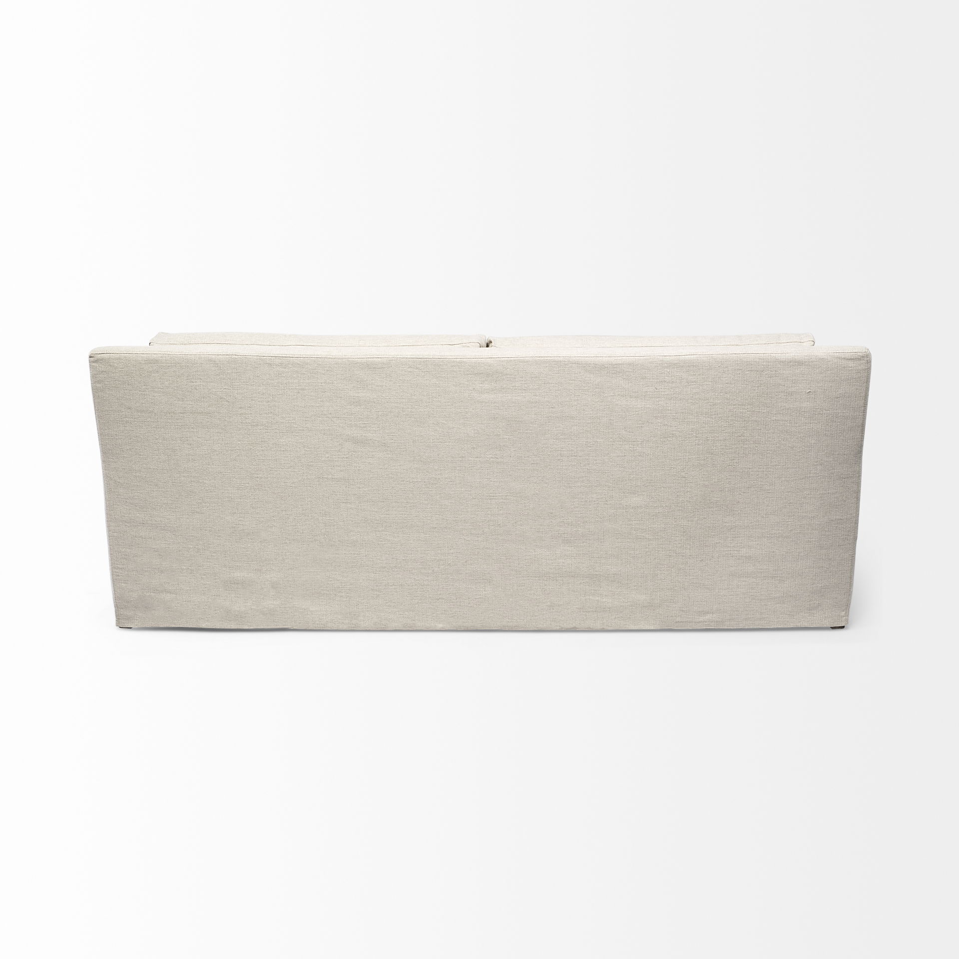 Denly II 92.5 X 38.25 X 34.5  Beige Slipcover Three Seater Sofa large image 