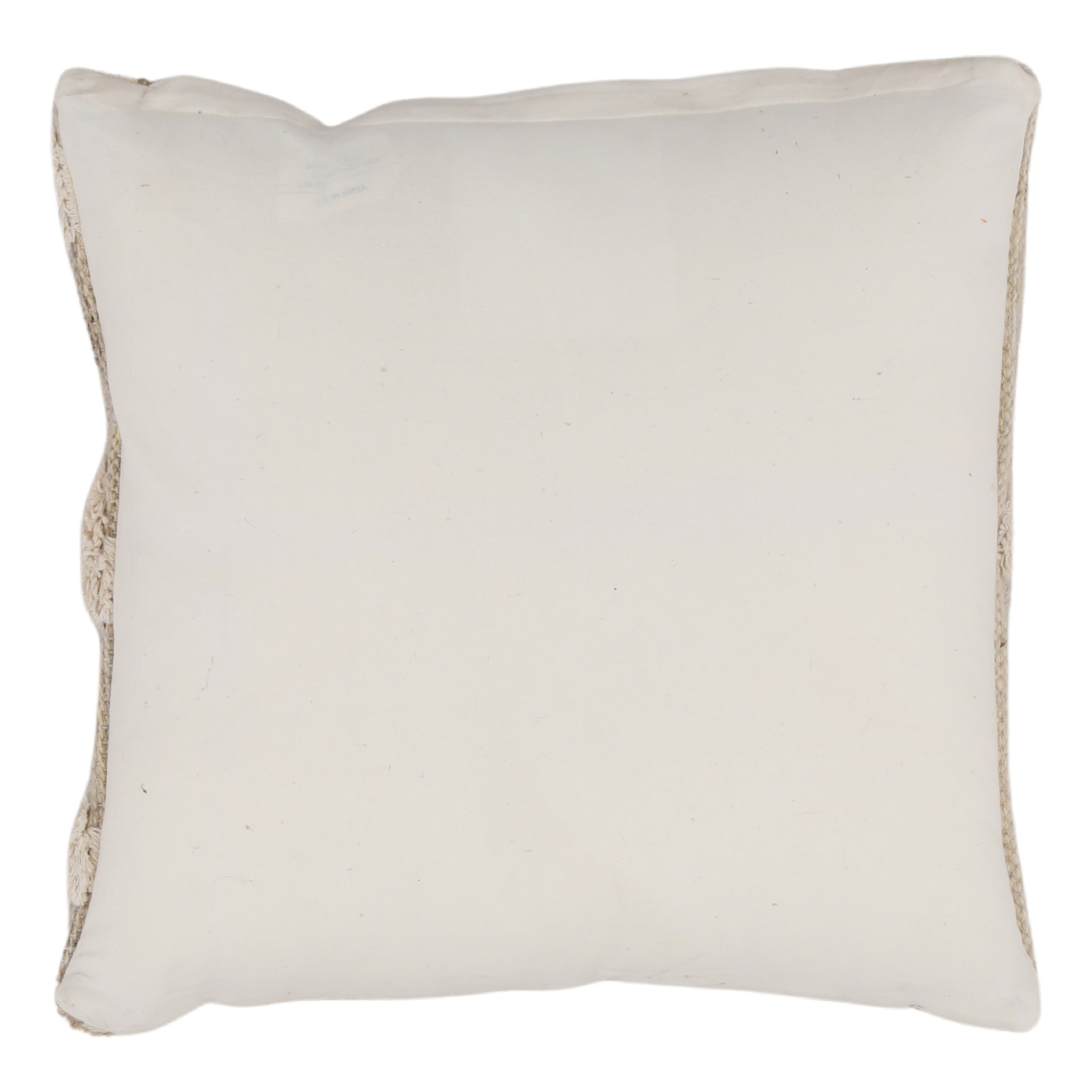 Basil Pillow Ivory, Decorative Pillow by Dovetail, 20" width x 20" height x 6" depth View 2