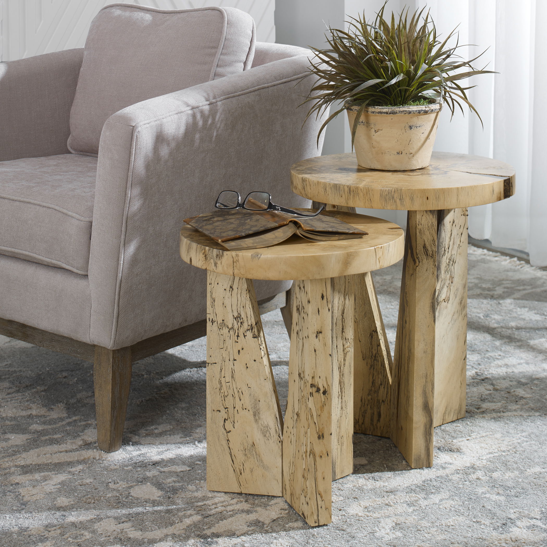 Nadette Natural Nesting Tables, S/2 large image 