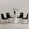 Otago 47in Round  Dining Table White thumbnail 4