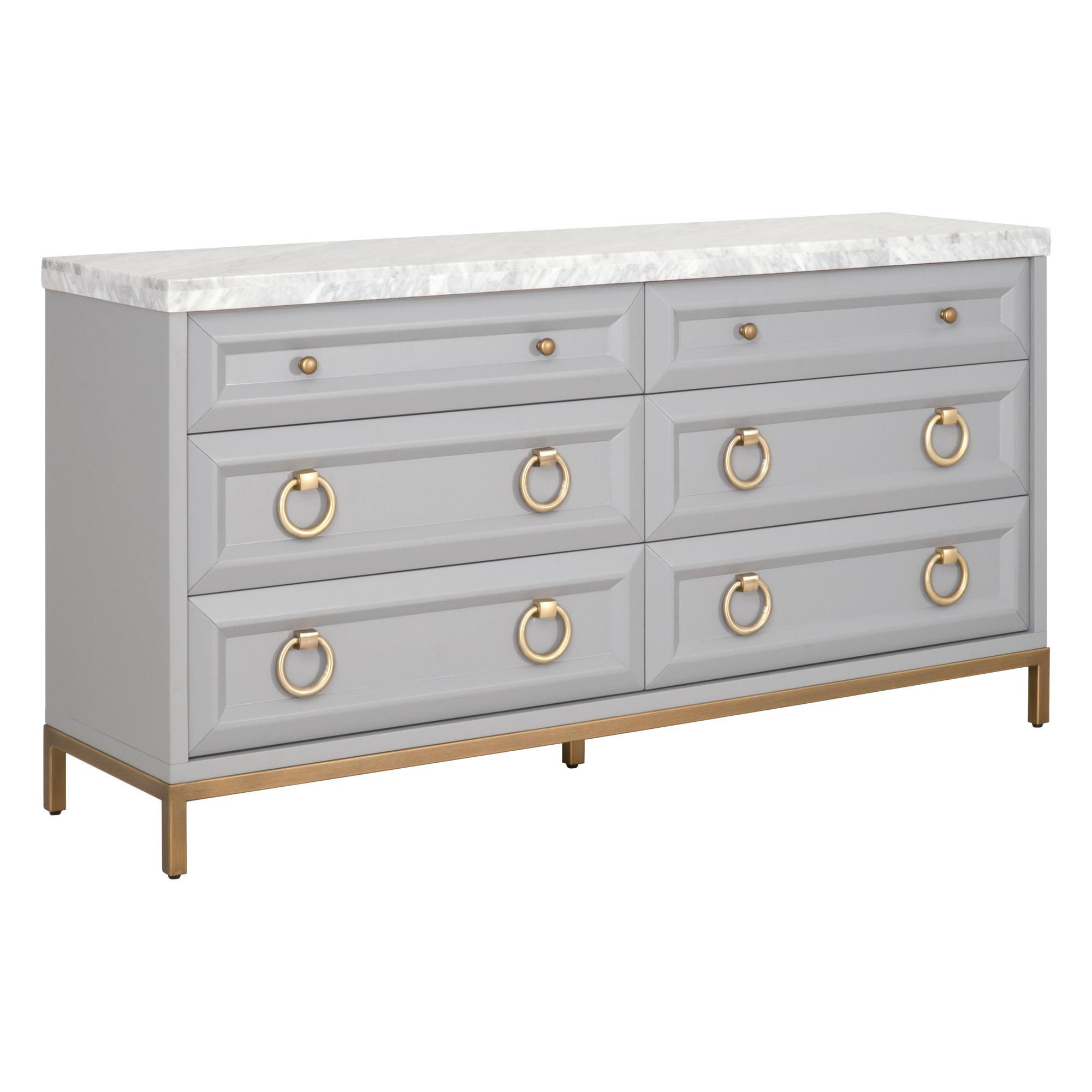 Azure Carrera 6-Drawer Double Dresser large image 