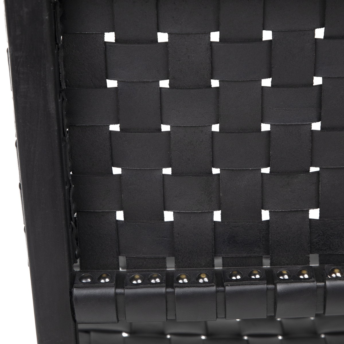 Dale Counter Stool Black Leather Black Frame, Counter & Bar Stool by Dovetail, 20" width x 41" height x 22.5" depth View 5