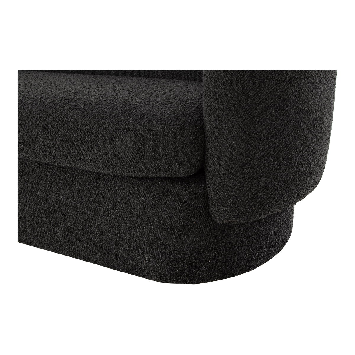 Koba Sofa Maya Black, Sofas & Sectional by Moe's Home, 83.75" width x 29.5" height x 33.75" depth View 5