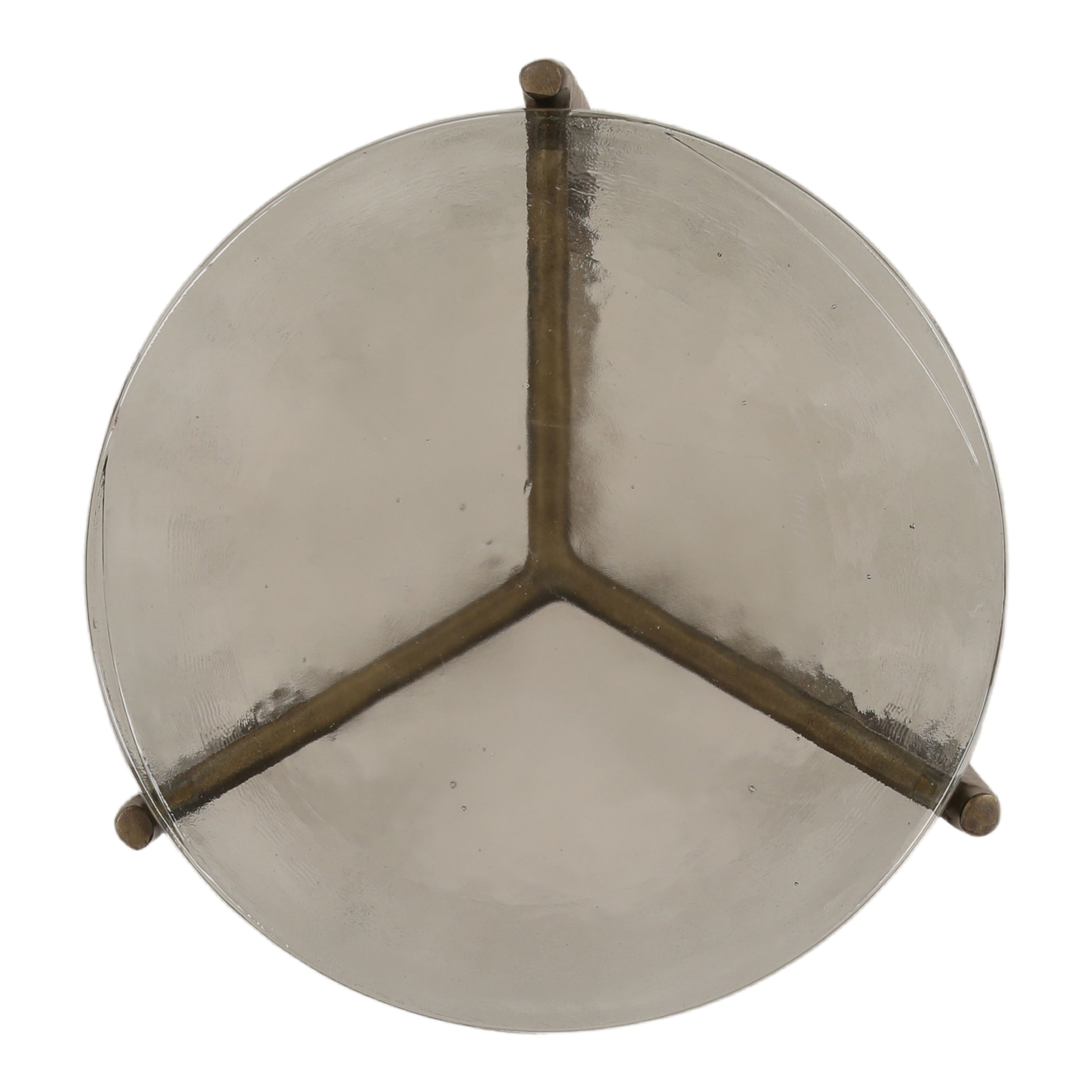 Corentin Side Table Antique Brass, Side & End Table by Dovetail, 14.5" width x 21.9" height x 14.5" depth View 3