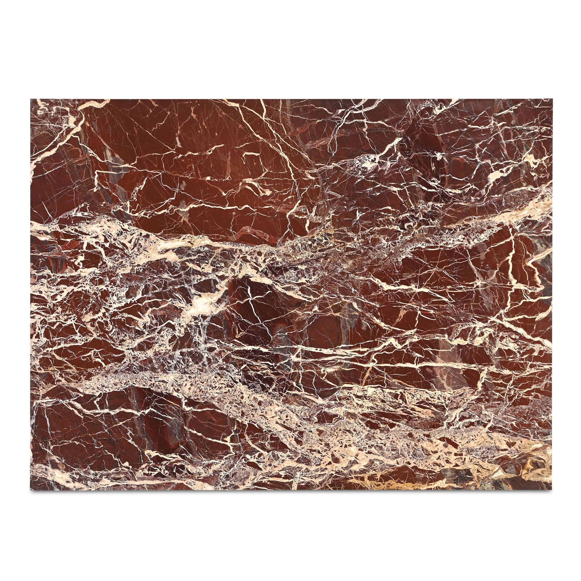Rosa Coffee Table Rosso Levanto Marble, by Moe's Home, 40" width x 16" height x 30" depth View 8