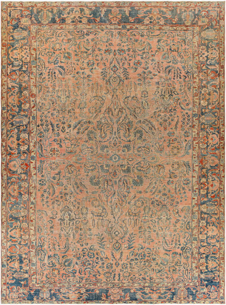 Antique One of a Kind Handmade Rug, by Surya, 14'7" length x 10'8" width