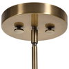 Imbuto Funnel Glass 1 Light Pendant, Mini Light Pendant by Uttermost, 14.5" width x 19" height x 14.12" diameter x 14.12" depth thumbnail 7