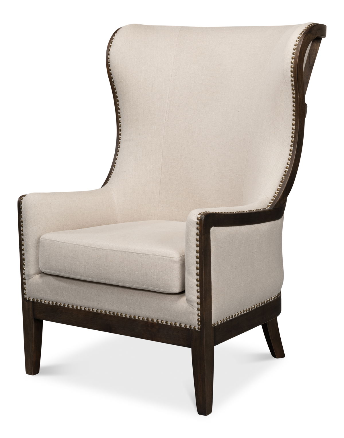 Nolan Chair, by Sarreid, 2'9" length x 2'7" width x 3'9" height View 1
