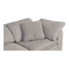 Clay Modular Sofa Light Grey, Sectional Sofa by Moe's Home, 133.5" width x 32.5" height x 44.5" depth thumbnail 6