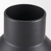 Tosca Small Matte Black Metal Vase, by Mercana, 6.3" length x 6.3" width x 11.02" height thumbnail 7