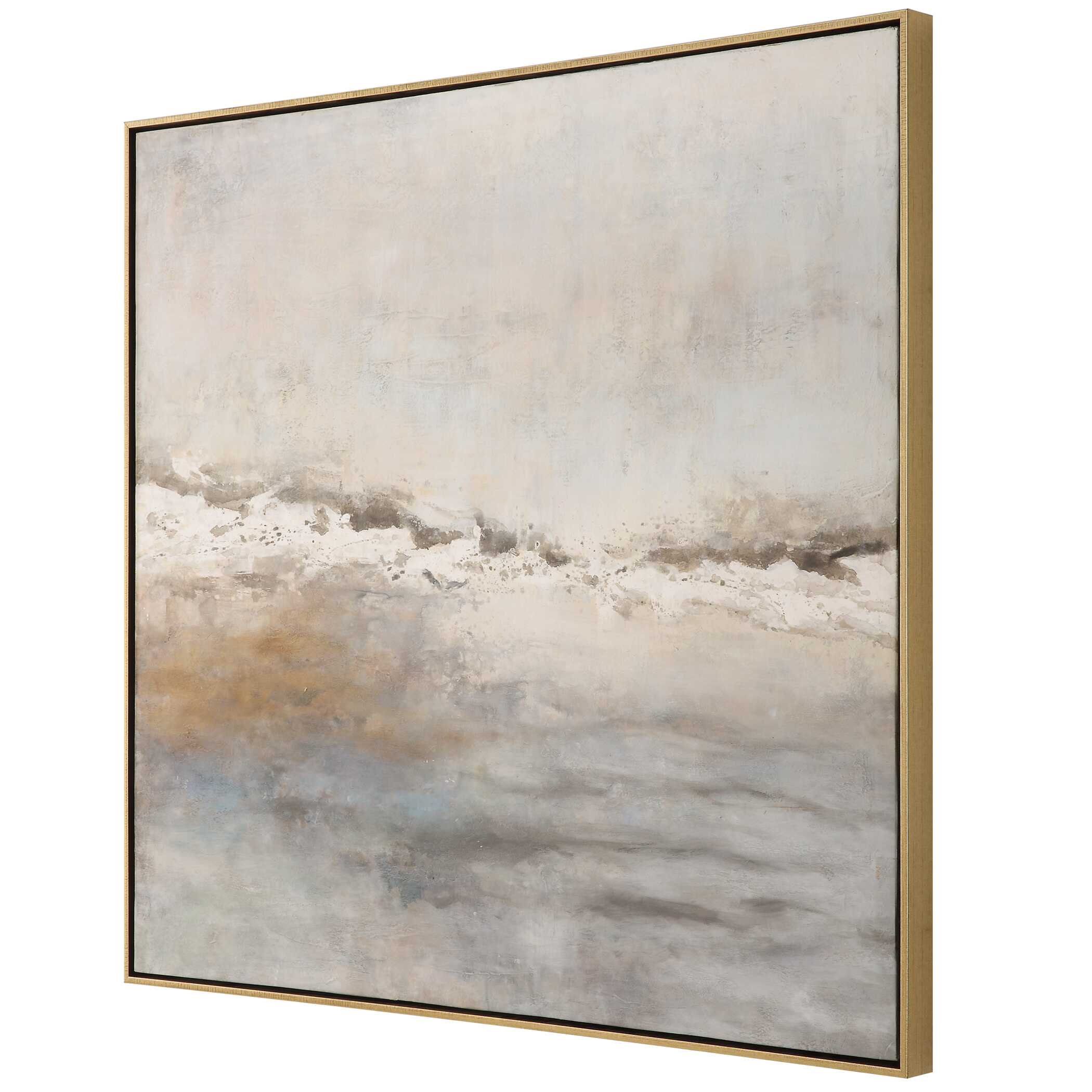 Storm Clouds Abstract Hand Painted Art, Painting by Uttermost, 43.25" width x 43.25" height x 2.25" depth View 5
