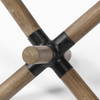 Stuhrling I (Small) 7L x 7W Brown Wood with Black Metal Jack, Decorative Object by Mercana, 7.09" length x 7.09" width x 4.72" height thumbnail 7