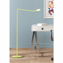 Online Designer Bedroom Koncept Splitty Matte Green Leaf Modern LED Floor Lamp with USB Port