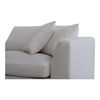 Rue Right Arm Facing Chair Off White, Sectional Sofa by Moe's Home, 47.6" width x 23.6" height x 41" depth thumbnail 5