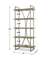 Sway Soft Gray Etagere, Furniture by Uttermost, 42" width x 88" height x 19" depth thumbnail 3