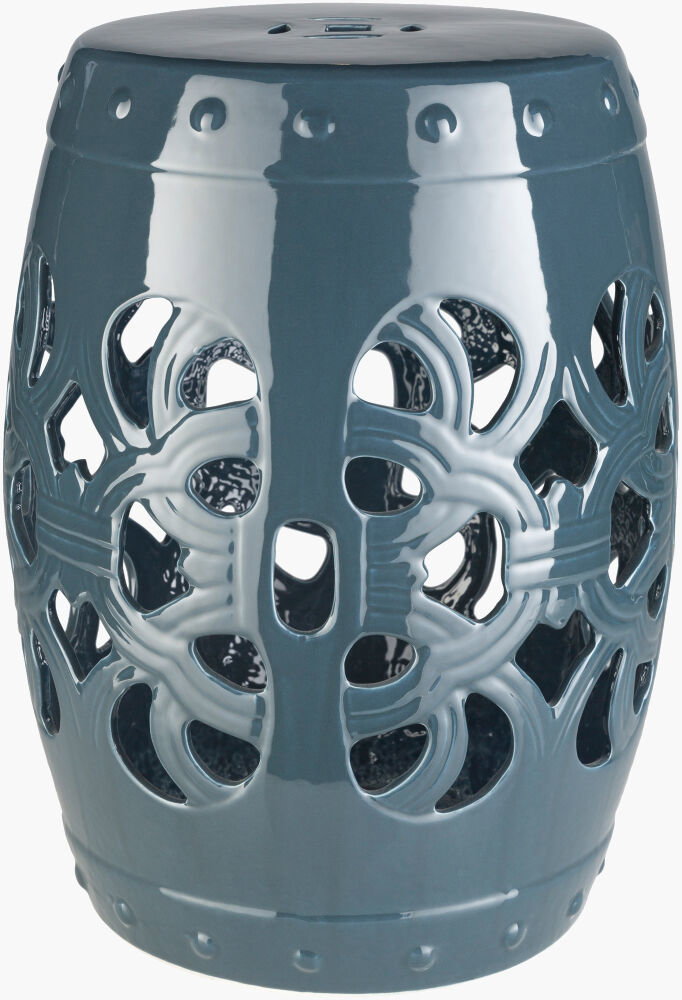 Brinnon Garden Stool, Outdoor Furniture by Surya, 1'1" width x 1'6" height