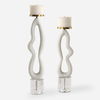 Feamelo Ivory Stone Candleholders, S/2 thumbnail 0