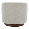Oscy Swivel Chair Splashed White, Accent Chair by Moe's Home, 31" width x 28" height x 31" depth thumbnail 4