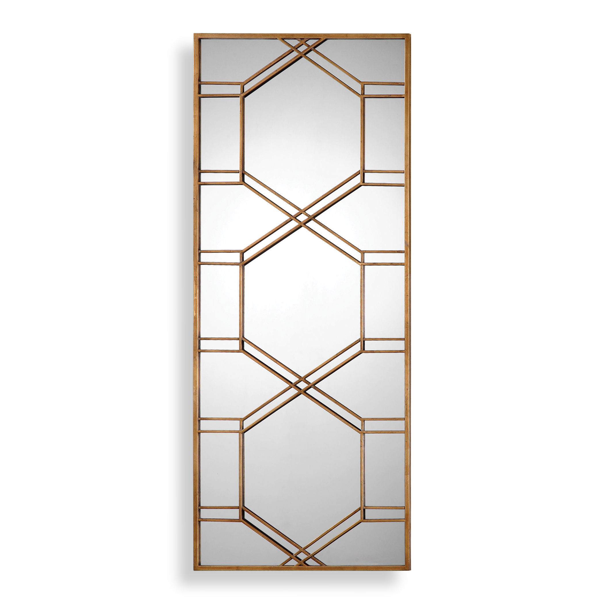 Kennis Gold Leaf Leaner Mirror large image 