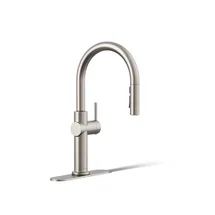 Online Designer Patio Kohler Crue Single Handle Pull Down Kitchen Faucet with Three-Function Pull Down Sprayer