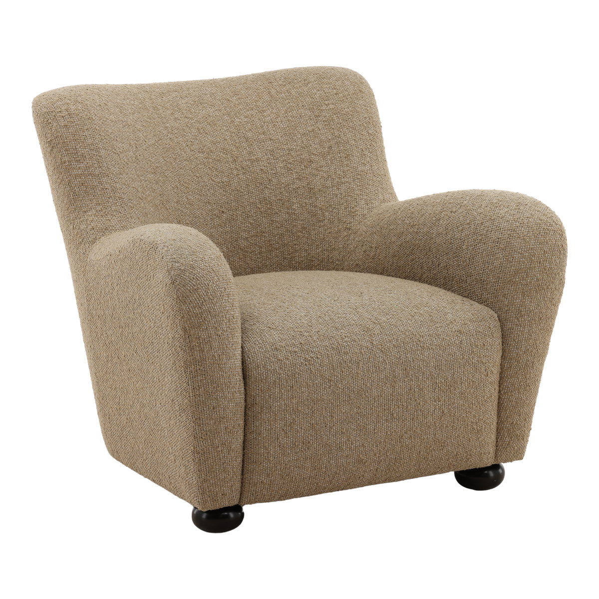 Zulia Occasional Chair Camel, Accent Chair by Dovetail, 34.25" width x 31" height x 36" depth View 1