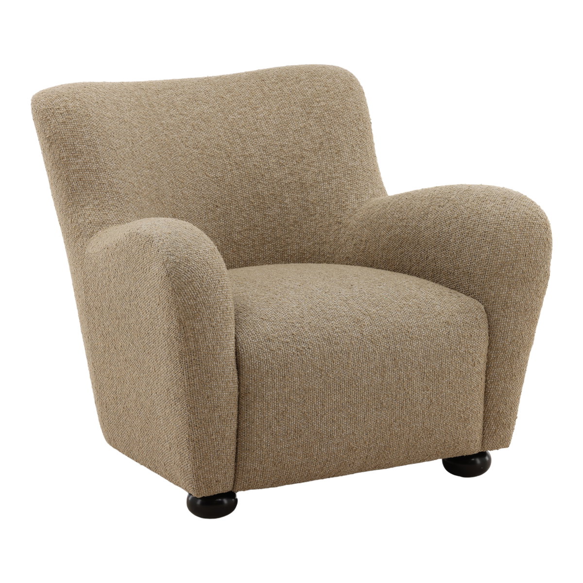 Zulia Occasional Chair Camel, Accent Chair by Dovetail, 35" width x 30.75" height x 35" depth View 1