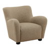 Zulia Occasional Chair Camel, Accent Chair by Dovetail, 35" width x 30.75" height x 35" depth thumbnail 1