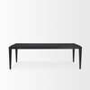 Teva 92'L x 39'W Rectangular Dining Table | Modern | Black Wood | Seats 8, by Mercana, 92" length x 39" width x 30" height thumbnail 5
