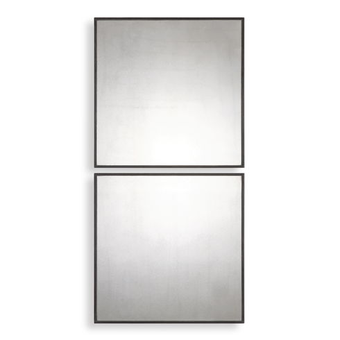Matty Antiqued Square Mirrors, S/2