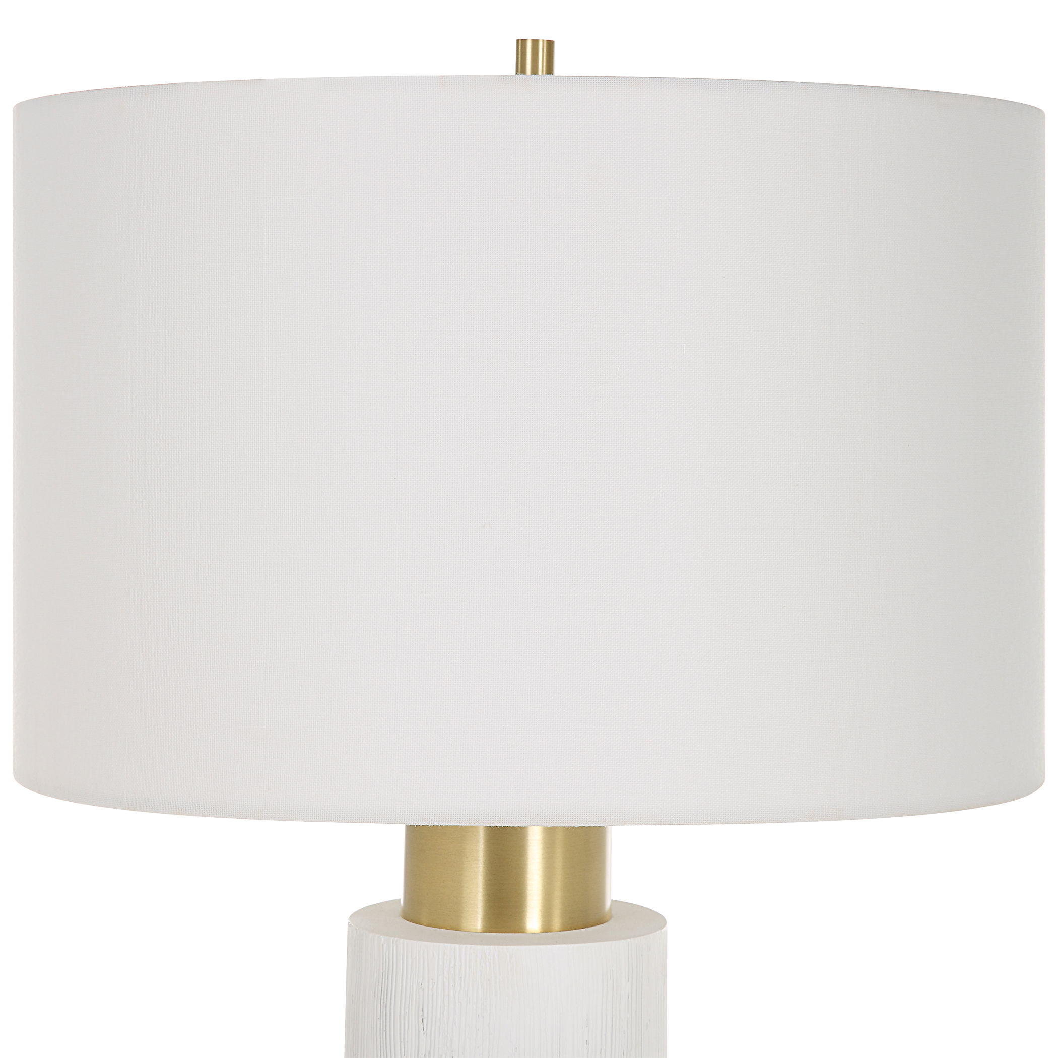 Ruse Whitewashed Table Lamp large image 