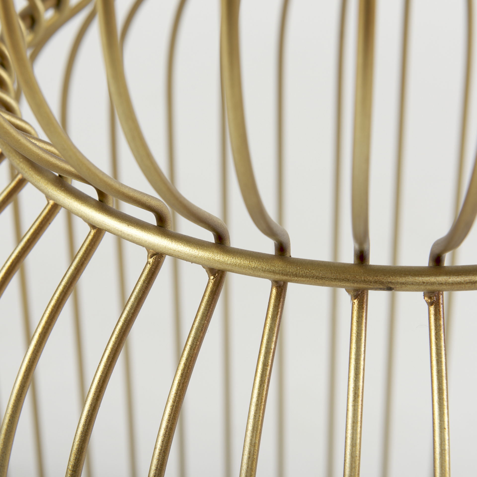 Shani Set of 2 Round, Gold Metal with Glass Accent Tables, Side & End Table by Mercana, 30.71" length x 18.9" width x 20.08" height View 9