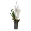 Eterna Orchid Centerpiece & Vase, Artificial Plants & Flower by Uttermost, 19.75" width x 48.5" height x 19.75" depth thumbnail 4