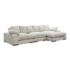 Plunge Large Sectional Cappuccino, Sectional Sofa by Moe's Home, 147.5" width x 34" height x 46" depth thumbnail 2