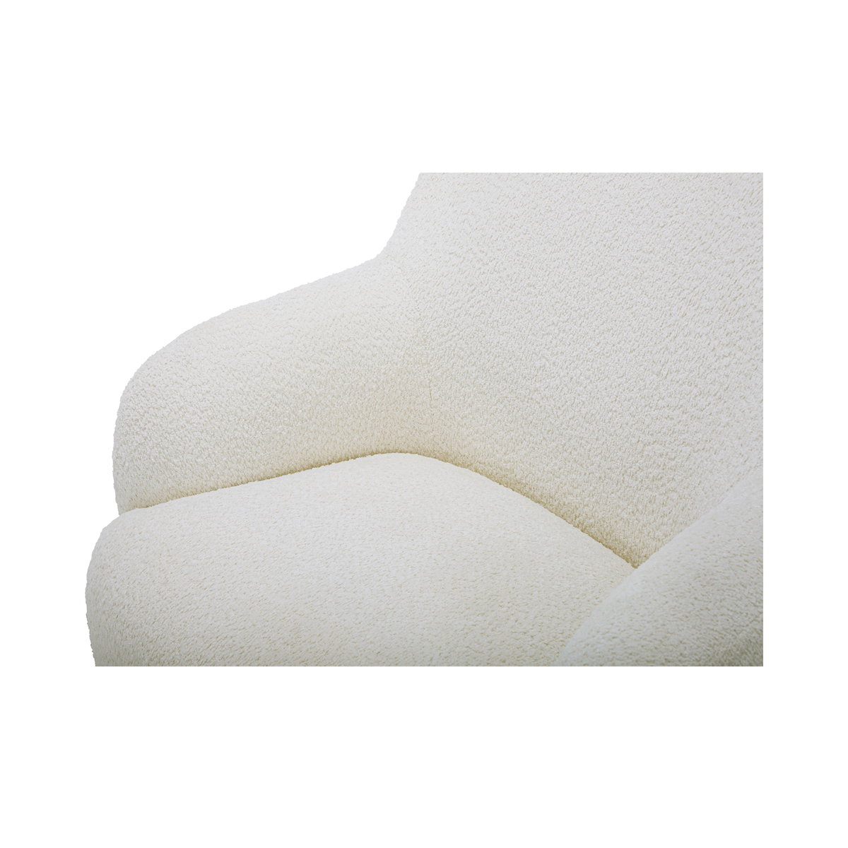 Stevie Lounge Chair Cream, Accent Chair by Moe's Home, 35" width x 32.3" height x 34.25" depth View 5
