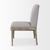 Palisades Gray Upholstery with Solid Wood Armless Dining Chair thumbnail 4