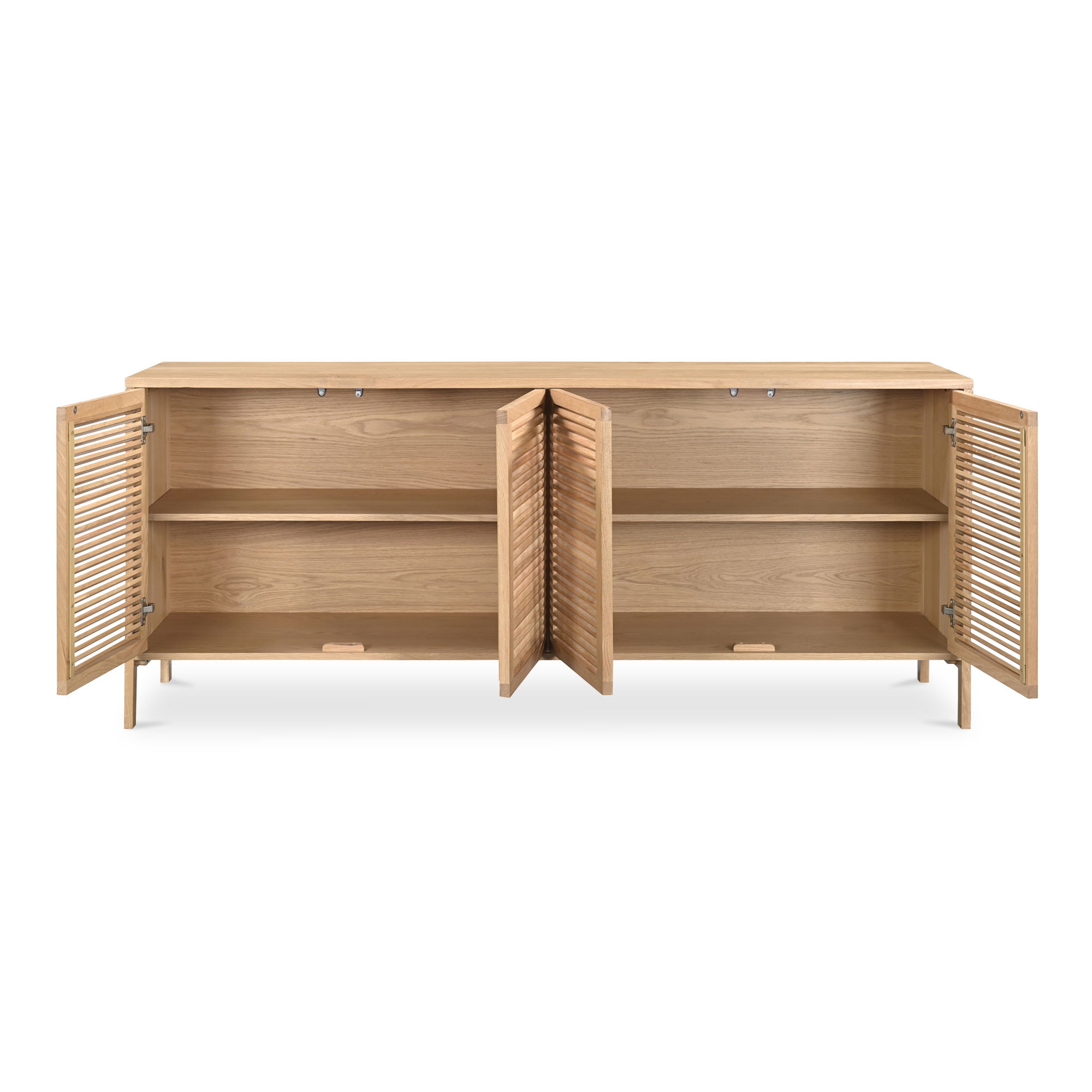 Teeda 4 Door Sideboard Natural large image 