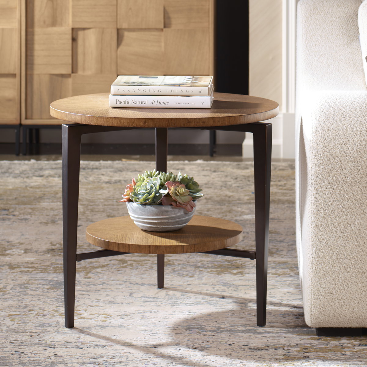 Loddon Oak Side Table, Side & End Table by Uttermost, 26.5" width x 24.5" height x 26.5" depth View 2