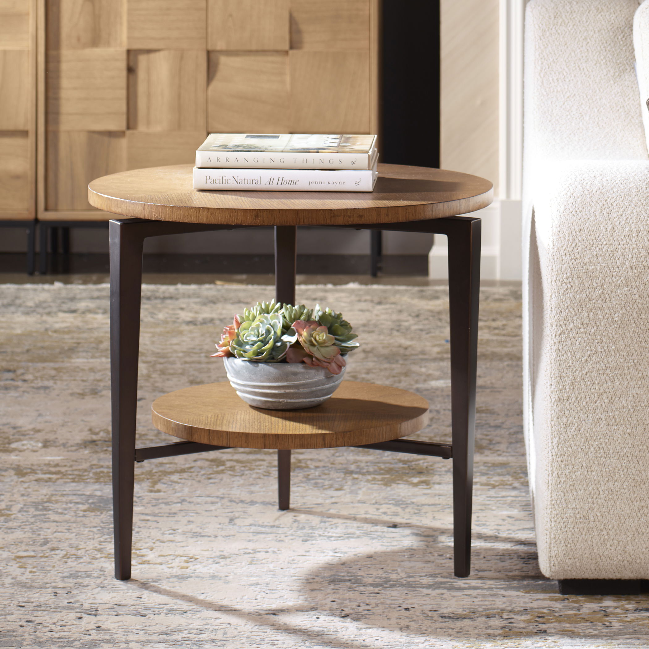 Loddon Oak Side Table large image 