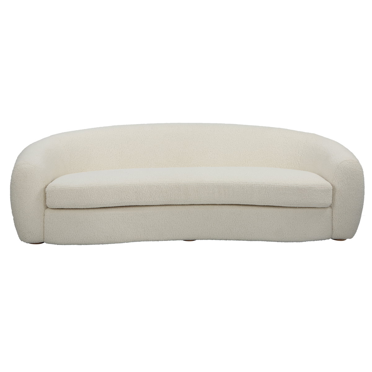 Capra Art Deco White Sofa, Sofas & Sectional by Uttermost, 90" width x 27" height x 38" depth View 1