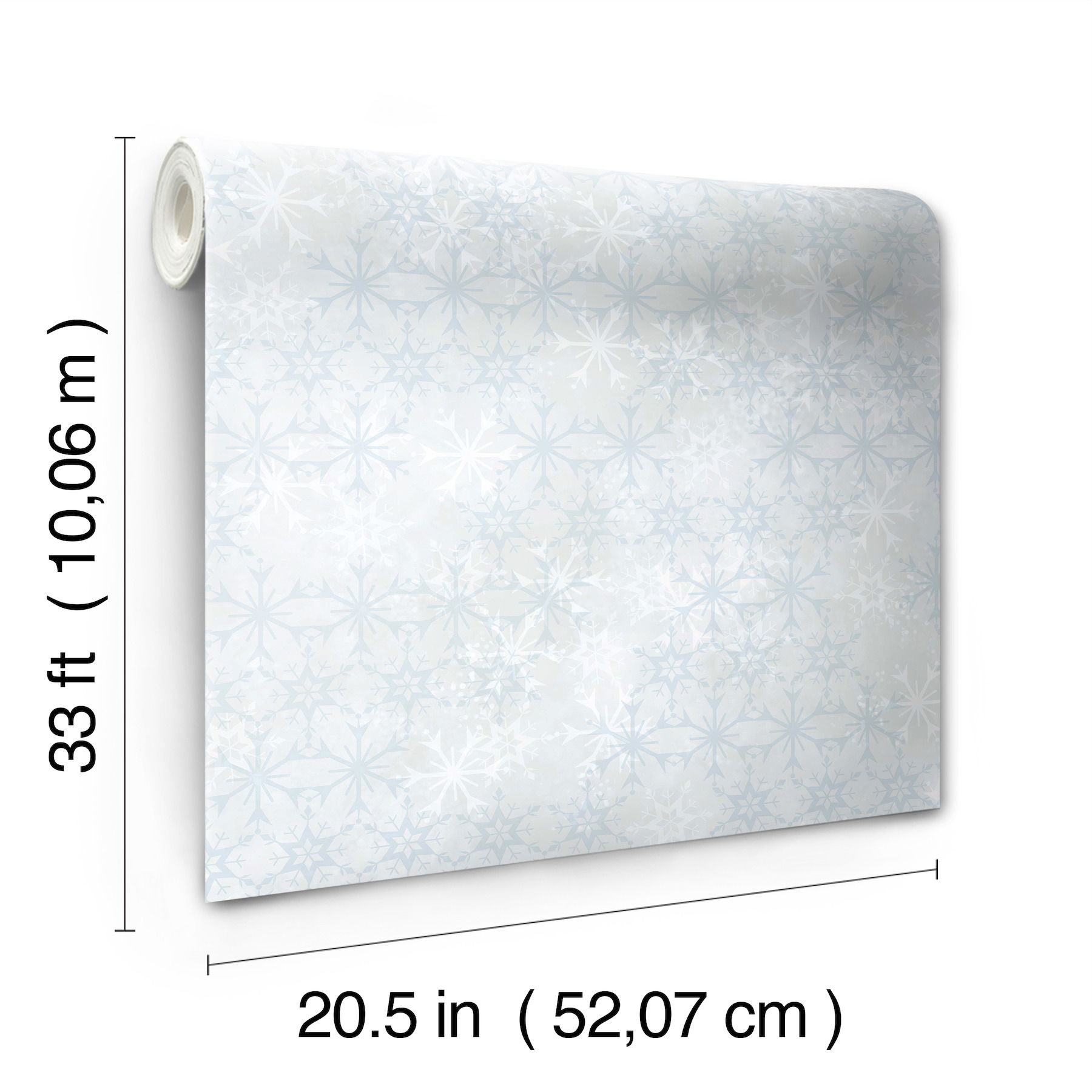 Disney Frozen 2 Snowflake White & Aqua Wallpaper large image 