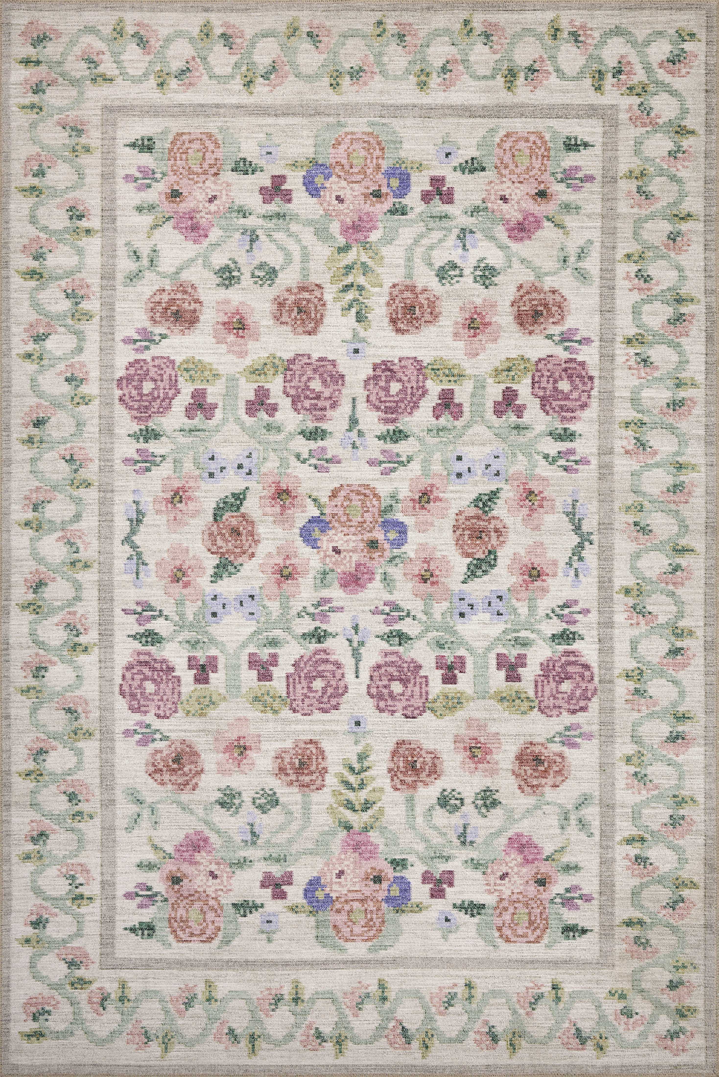 Rifle Paper Co. x Loloi Rosa Rug large image 