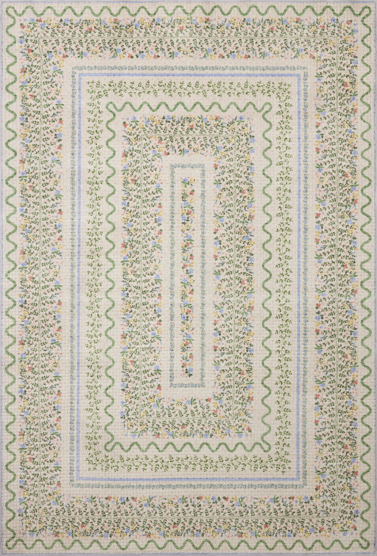 Rifle Paper Co. x Loloi Orchard Rug, 7'6" length x 9'6" width View 1