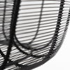 Camila (40'x31') Black Metal Mesh-Style Four Bulb Chandelier, by Mercana, 40" length x 40" width x 31" height thumbnail 10