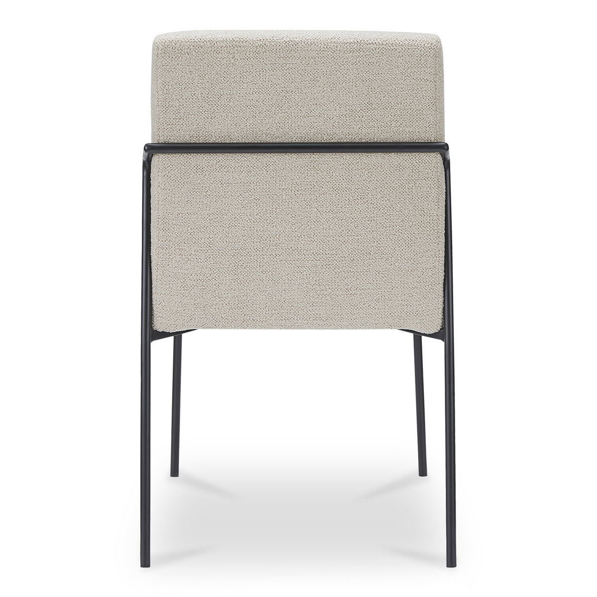 Danny Dining Chair Ivory Set Of Two, by Moe's Home, 18.7" width x 33.9" height x 23.6" depth View 5
