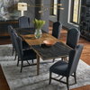 Black High Back Dining Chair, by Sarreid, 21" length x 26" width x 46" height thumbnail 10