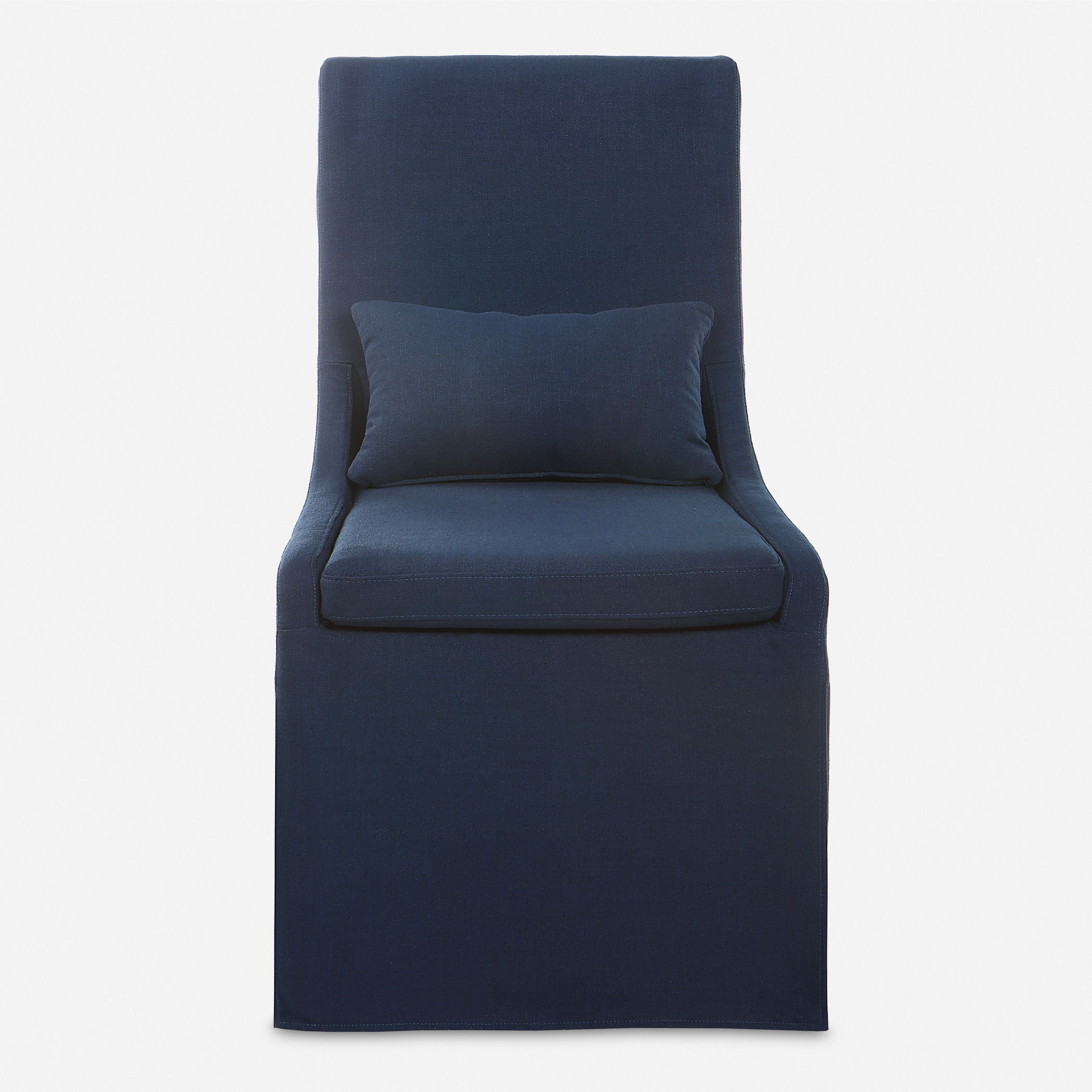 Coley Denim Armless Chair large image 