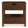 Lottie Charging Nightstand Brown, by Moe's Home, 28.5" width x 27.75" height x 24.5" depth thumbnail 5