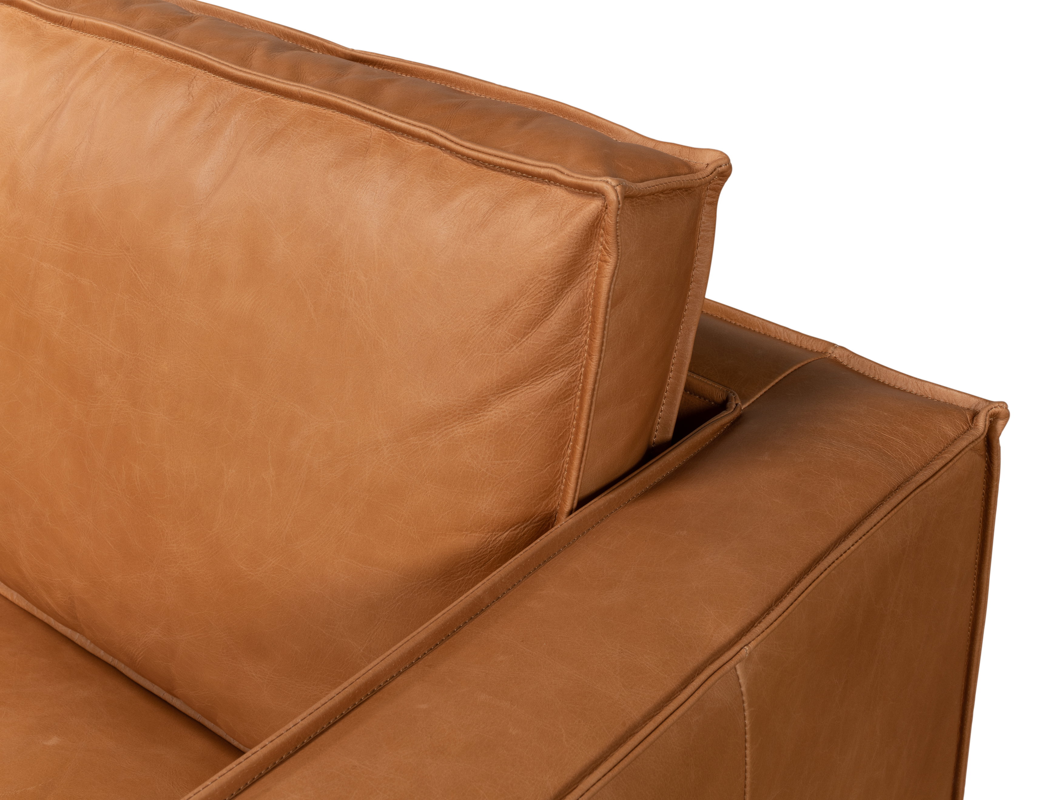 Esprit Leather Sofa, Sofas & Sectional by Sarreid, 74" length x 33" width x 32" height View 18